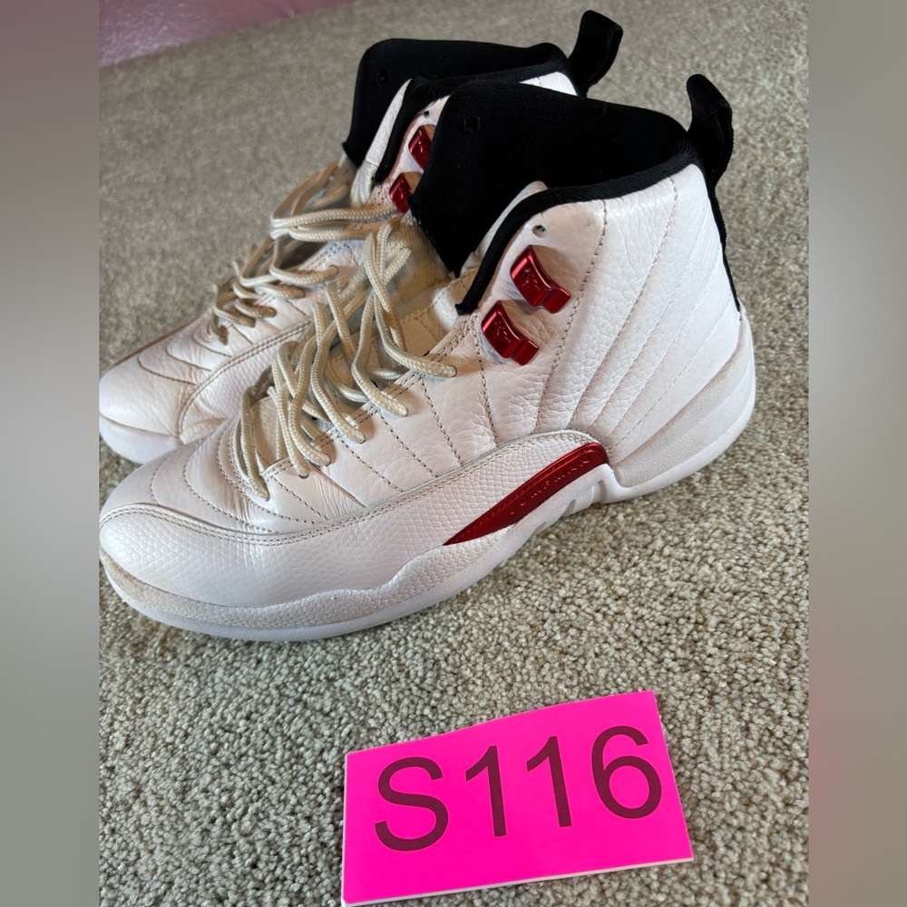 Nike Air Jordan 12 Retro Twist White University Red CT8013-106 Men’s 8.5